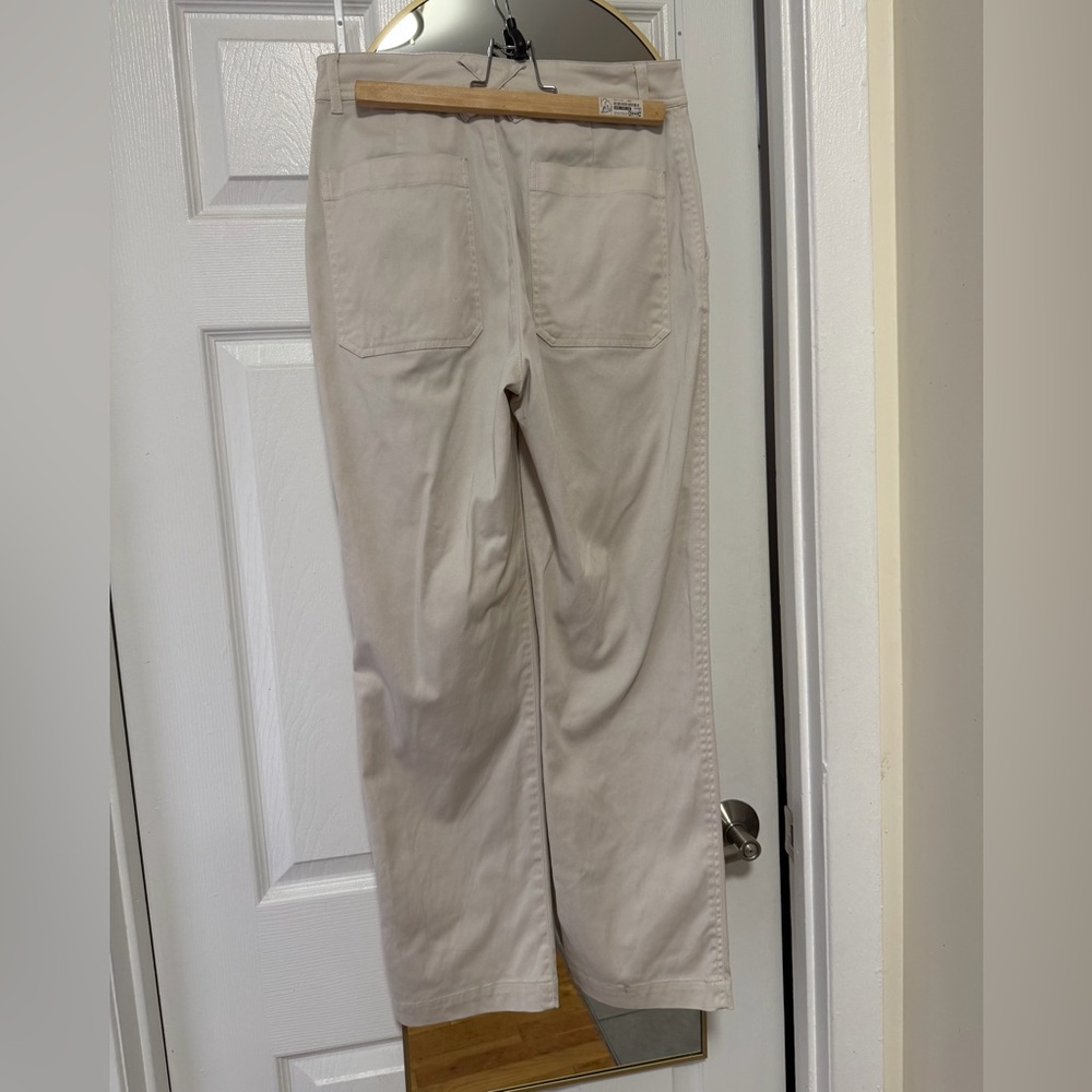 Peruvian Connection Cream Relaxed Straight Leg Trouser Pants Women’s Size 4 - Picture 5 of 8